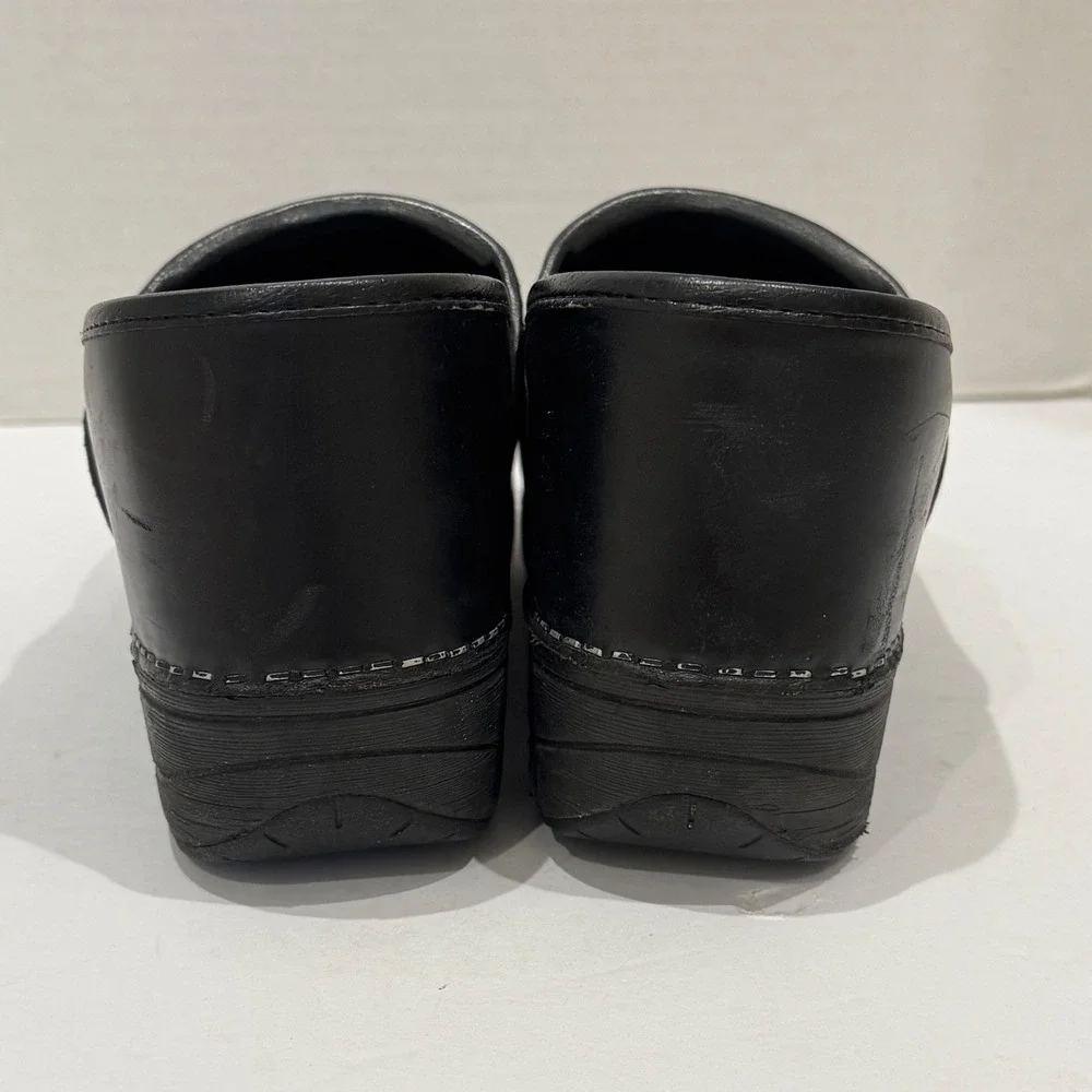 Dansko XP 2.0 ALL Black Leather Clogs Nursing Shoes Mens 7 Womens 9.5-10 EU 40 - Picture 6 of 10